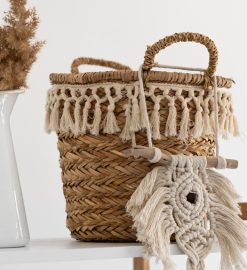 Découvrez l’élégance du panier en osier véritable tressé à la main